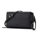 thumbnail image 1 of Peacocktion Cartera para mujer, tarjetero de crédito con RFID, gran capacidad, 2 correas, Negro, Small, 1 of 5