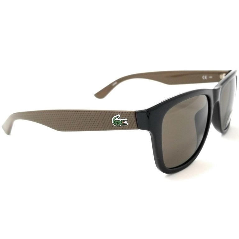 [ジャンク]レマン=ラス×3+サイクロプス Lacoste Unisex Sunglasses, Black & Brown Plastic Frame, Square