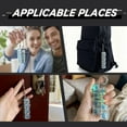 thumbnail image 6 of 2 Pack Keyboard Fidget Keychain with LED Lights, 4-in-1 Stress Relief Clicker Toy, Keyboard Button Finger Clicker for Anxiety Relief, Sensory Decompression Toy for Kids & Adults (Transparent), 6 of 7