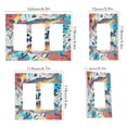 thumbnail image 2 of Yayeee Rocker Switch Wall Plate 3-Gang 6.5"x4.6" Home Decorative Outlet Cover, Yellow Sardines Pattern, 2 of 6