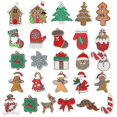 thumbnail image 2 of Adornos navideños de hombre de jengibre, copos de nieve navideños, colgante de muñeco de nieve de bricolaje, Jbr2, 2 of 4