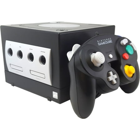 Refurbished Nintendo GameCube Game Console Jet Black Controller AV Power (Nintendo Power Best Nes Games)