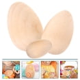 thumbnail image 4 of Milisten 15Pack Simulation Egg Decor Unfinished Wooden Eggs for Rustic Charm Easter Celebrations 6.00X3.80X3.80CM, 4 of 8