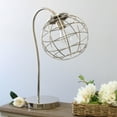 thumbnail image 4 of Elegant Designs Caged In Metal Table Lamp, Brushed Nickel, 4 of 7