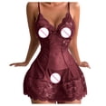thumbnail image 5 of uublik Valentines Lingerie Set for Women Plus Size Lace Sexy Naughty Bodysuit Babydoll, 5 of 5