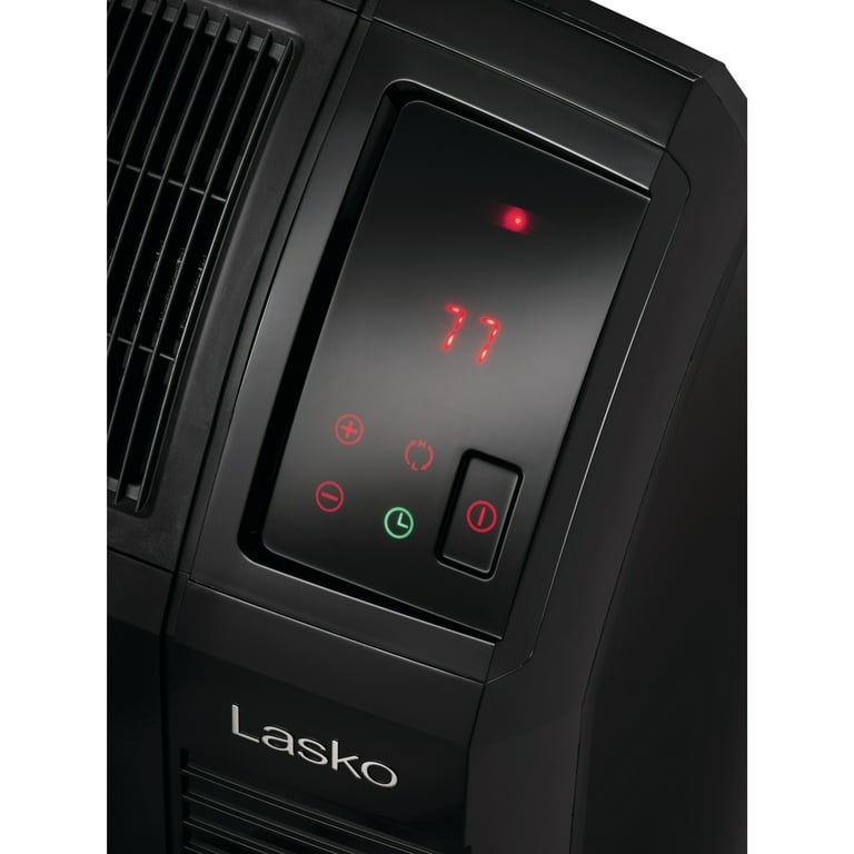 Lasko 1500W Electric Cyclonic Ceramic Room Space Heater with Timer, CC24920,  Black - Walmart.com