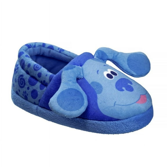Nickelodeon Blue's Clues Unisex 3D Design Slippers - Blue, 11-12