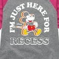 thumbnail image 3 of Mickey & Friends - I'm Just Here For Recess - Toddler And Youth Raglan Graphic T-Shirt, 3 of 5