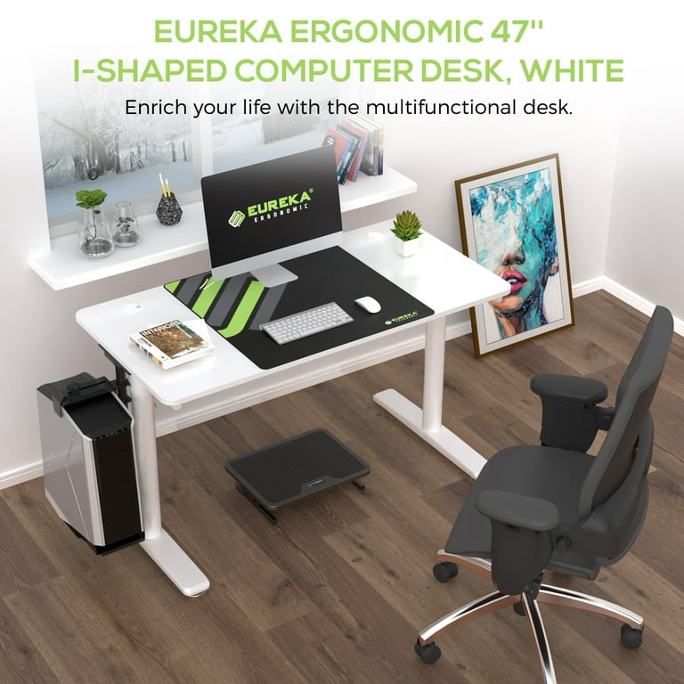 White outlet ergonomic desk