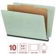 thumbnail image 2 of Staples 60% Recycled Heavy Duty Classification Folder 1-Dividers 2" Expansion Letter Size Gray/Green, 2 of 4