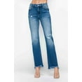 thumbnail image 4 of bytos Full Size Raw Hem Distressed Mid Rise Straight Jeans, 4 of 14