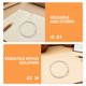 thumbnail image 3 of EXHUMKY 12Ud Anillos Metálicos Para Carpetas Con Seguro De Apertura Para Oficina Y Uso Diario En Color Plateado, 3 of 8