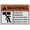 Warning Sign 3, variant on Weatherproof ANSI Exit Sign (to Prevent entrapment do not Start Door Downward Unless Doorway is Clear) 12x8 Inch UV Resistant Indoor Outdoor Workplace Insdustrial Caution Danger Warning Sign