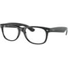 RB2132 901/BF 55MM Black/Clear Blue Square Sunglasses for Men for Women + FREE Complimentary Eyewear Kit