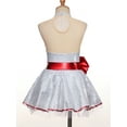 thumbnail image 4 of TSSOE Girls Christmas Santa Claus Leotard Dress Princess Ballet Dance Tutu Dress Dress Up Xmas Outfit White 4, 4 of 6