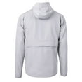 thumbnail image 3 of Men's Cutter & Buck Gray Cincinnati Reds City Connect Charter Eco Recycled Half-Zip Anorak Jacket, 3 of 3