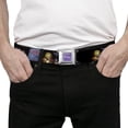 thumbnail image 3 of Beetlejuice Belt, Seatbelt Buckle Belt, Beetlejuice Graveyard Gargoyle Pose Black, 34 to 52 Inches, 3 of 9