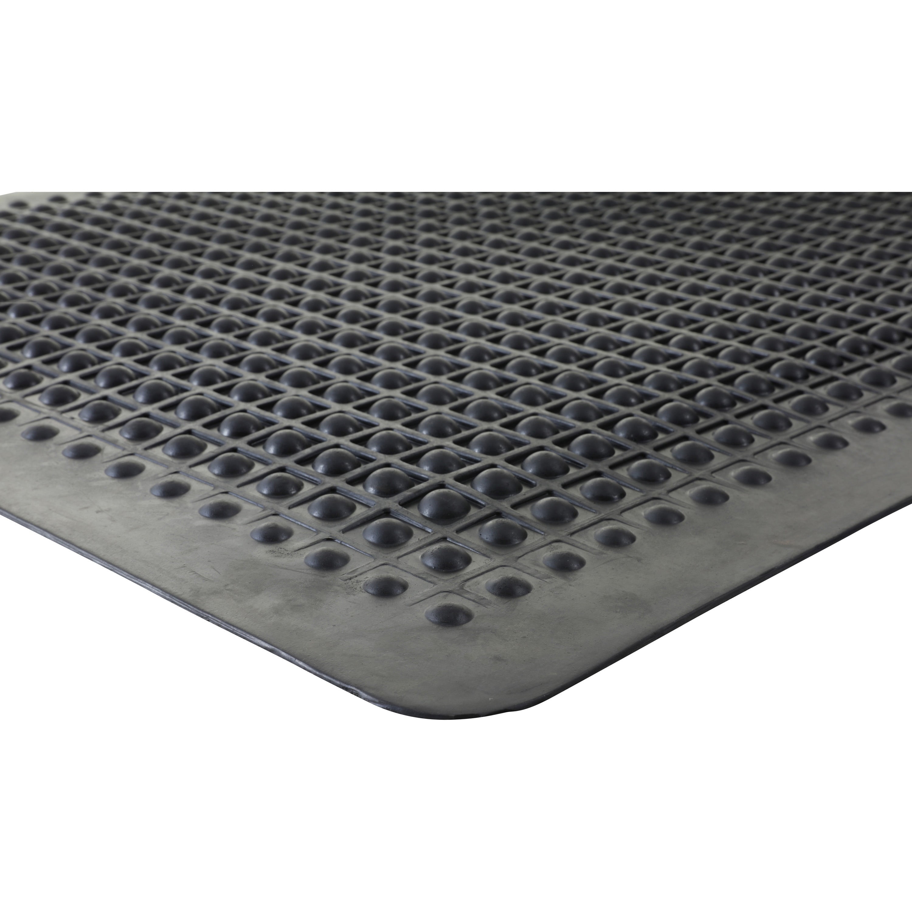 Genuine Joe, Flex Step Rubber AntiFatigue Mats, 1 Each, Black