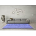 thumbnail image 3 of Ahgly Company Indoor Rectangle Abstract Blue Modern Area Rugs, 5' x 8', 3 of 4