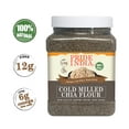thumbnail image 2 of Pride Of India - Raw Black Chia Seed Meal Flour - Cold Milled - Omega-3 & Fiber Superfood, 1 Pound (16oz) Jar, 2 of 3