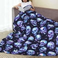thumbnail image 6 of Pofeuu crystal Skull Print Ultra-Soft Micro Fleece Blanket,for Bed Or Sofa,All Season Throw Blankets Flannel Blanket-40"x30", 6 of 7