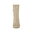 thumbnail image 6 of BLISSFUL STEP Women's Pointy Toe Stiletto Heels Ankle Boots Beige 8, 6 of 7