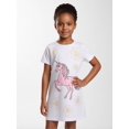 thumbnail image 3 of Kids Fashion Short Sleeve Dress Slim-Fit Round Neck Casual Dresses for Girls Tween Girls Age 8-13 Pockets, 3 of 6