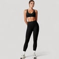 thumbnail image 4 of Women's High Waist Full Length Seamless Compression Leggings for Active and Casual Wear - X Large, Black, 4 of 7