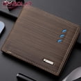 thumbnail image 4 of Cartera horizontal duradera de PU para hombre con ranuras para tarjetas, 4 of 5