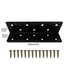 Heavy Duty 90-Degree Angle Brackets, 4-Pack Metal Corner Braces for Furniture Reinforcement, Street Stalls Kitchen Beds Shelves Support, Steel L Brackets with Pre-Drilled Holes for Easy Installation