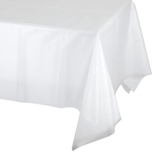 12 Count Bulk Pack Clear Plastic Table Covers