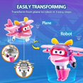 thumbnail image 3 of Super Wings Mini Transforming Ellie 2 Inches Transform Robot to Plane in 3 Steps Action Figures Deformation Anime Toys For Kids, 3 of 5