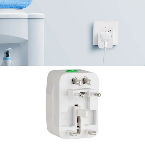 Adaptador de corriente universal para todo el mundo, adaptador de corriente universal, adaptador de corriente universal portátil, adaptador de enchufe de viaje, máxima comodidad
