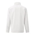 thumbnail image 4 of Havenx Mens Quarter Zip Pullover Waffle Long Sleeve Sweatshirts with Pockets Mock Neck Shirts 1/4 Zipper Gym Athletic Workout Lightweight Warm Business Pullover Top,White M, 4 of 5