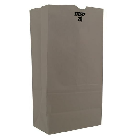 Grocery Paper Bags 40 lb Capacity #20 8.25"x5.94"x16.13" White 500 Bags 51040