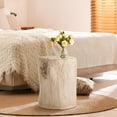 thumbnail image 2 of MOALCOFER 2-Piece Outdoor Beige Accent Side Table,Faux Wood and MgO Composite Design, 2 of 6