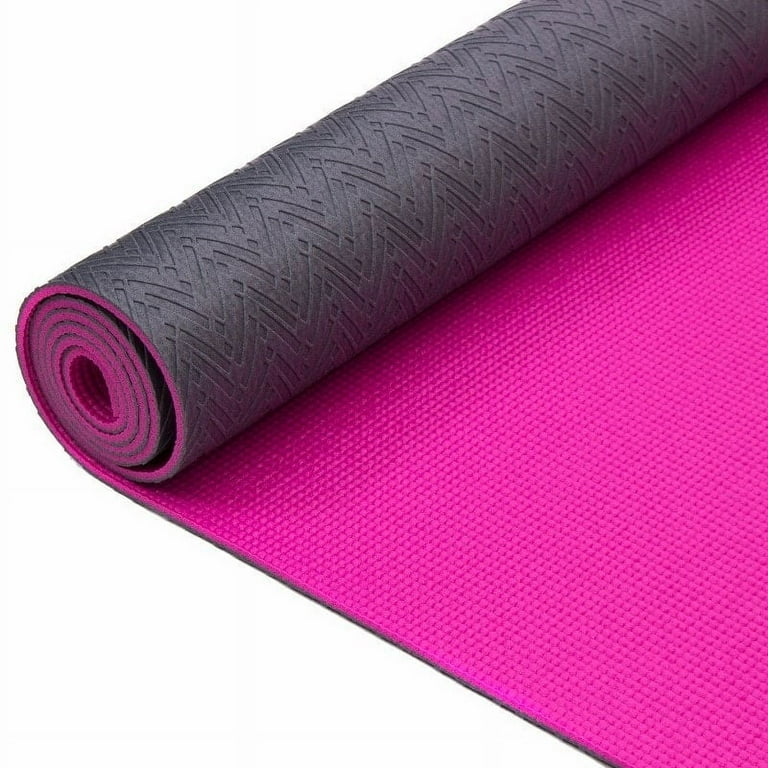 Oak Reed YM4 1201 White 4 mm Reversible Yoga Mat Wrap Marble White Multi Color