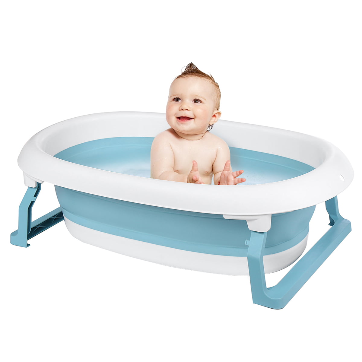 Foldable Portable Baby Bathtub, Bath Barrel Full Body Household