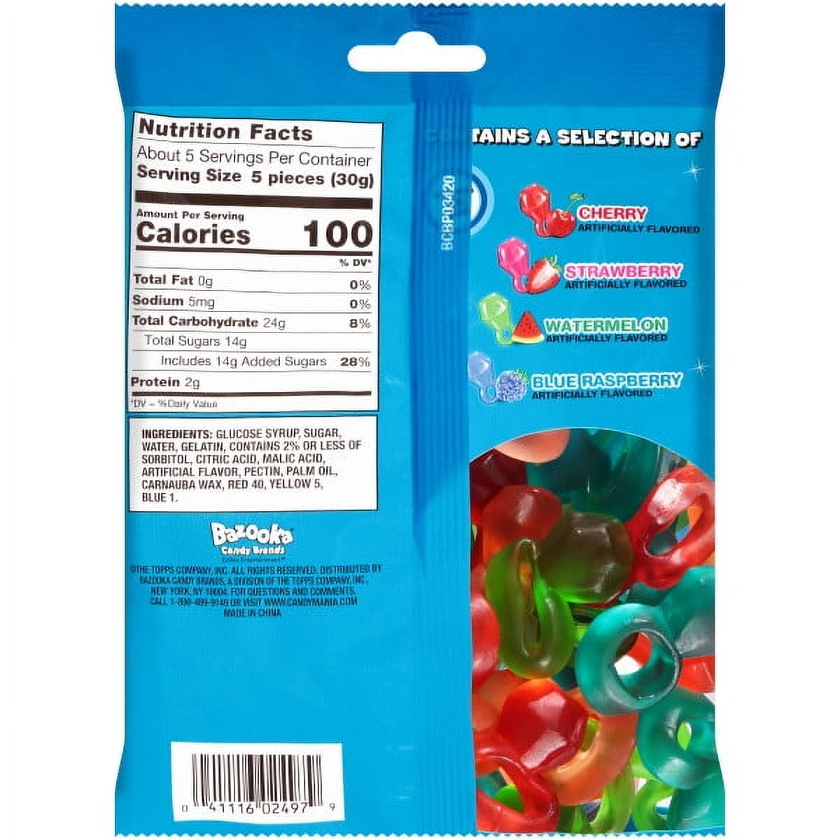 (3 pack) Ring Pop, Gummies, Gluten-Free, Fruit Flavored, Gummy Candy, 6 oz, 1 Count Bag