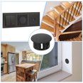 thumbnail image 6 of 4Pcs Plastic Hole Plugs, 16mm(5/8") Flush Type Panel Plugs, Round Snap Knockout Locking Plugs for Furniture Insert End Caps Panels, Black, 6 of 6