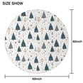thumbnail image 6 of Blue and Gold Christmas Tree Pattern Round Tablecloth 60"x60",Wrinkle Wipeable Table Cloth for Kitchen Dining Room Picnic Patio Party, 6 of 6