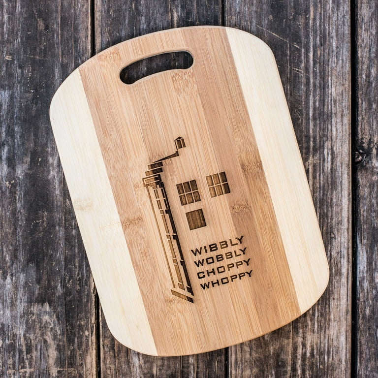 Wibbly Wobbly Choppy Whoppy Cutting Board 14''x9.5''x.5'' Bamboo Wibbly Wobbly Choppy Whoppy Cutting Board 14''x9.5''x.5'' Bamboo