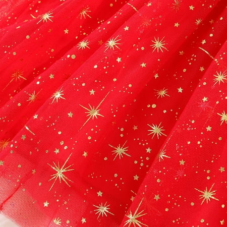 

Cathalem Princess Printed Day Dress Baby Letter Party Toddler Tulle Valentine s Headbands Girls Girls Dress&Skirt 5de Dresses Dress Red 9-12 Months