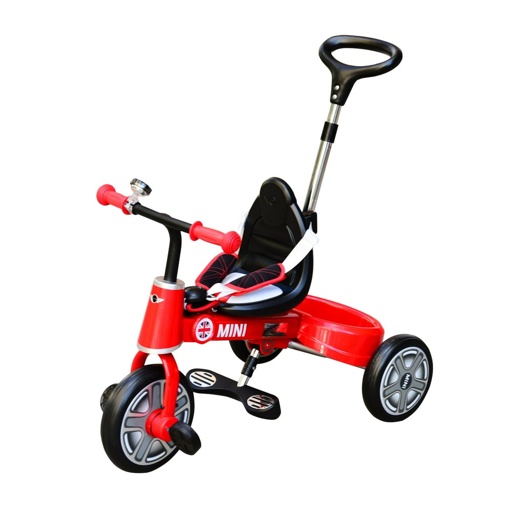 Aosom BMW Mini Toddler Tricycle with Push Handle Red