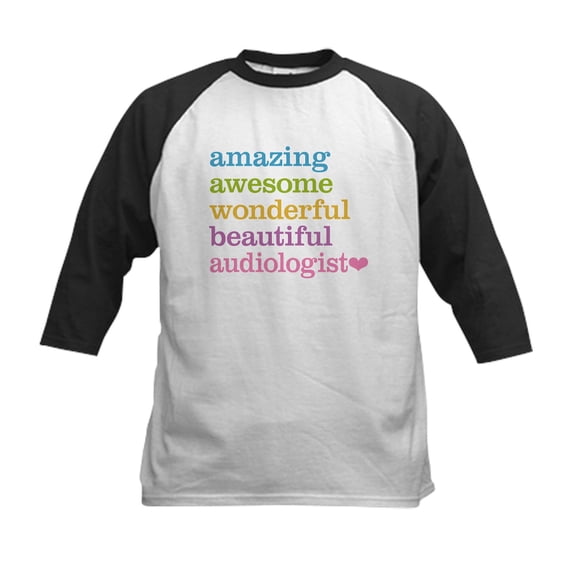 CafePress - Audiologist Baseball Jersey - Kids Cotton Baseball Jersey, 3/4 Sleeve Shirt