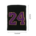 thumbnail image 4 of Unique Bargains 1 Pc Perspiration-wicking Wristbands Sweat-absorbent Sports Wristband Sport Black Light Purple, 4 of 6