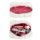 thumbnail image 4 of Bolsa de maquillaje E-Tree, bonita bolsa de cosméticos acolchada, blanca, 4 of 8