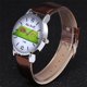 thumbnail image 2 of Relojes de moda F-389 reloj de pulsera de cuero de lujo de cuarzo estilo británico con patrón d zhoulianfa Reloj unisex, 2 of 7