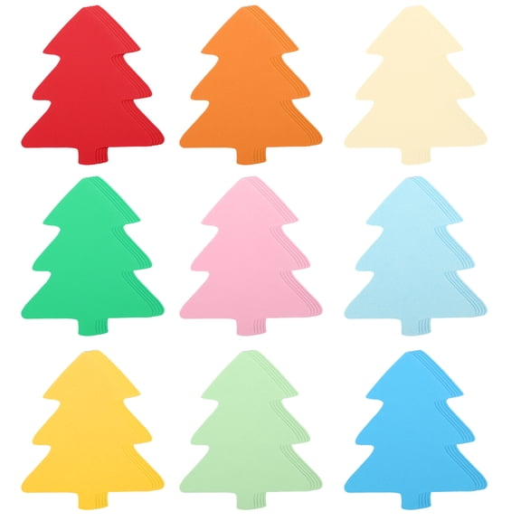 Uxcell Paper Cutouts, Die Cut Paper Cards for DIY Craft, Wall Decor, Party Decoration Christmas Tree Shape