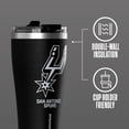 thumbnail image 4 of Hydrapeak Officially Licensed NBA San Antonio Spurs Tumbler 30 oz Stainless Steel Water Bottle, Straw & Sip Lid, Vacuum Insulated, Spill-Proof, Cup Holder Friendly, Keeps Drinks Cold 30 Hours, 4 of 4